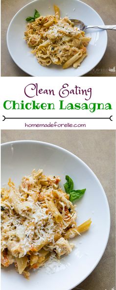 Clean Eating Chicken Lasagna in a Crock-Pot