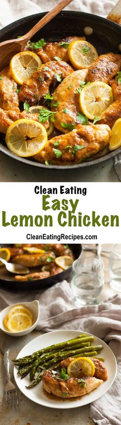 Clean Eating Easy Lemon Chicken