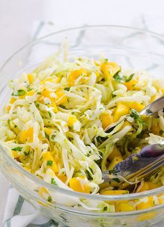 Clean Eating Mango Slaw