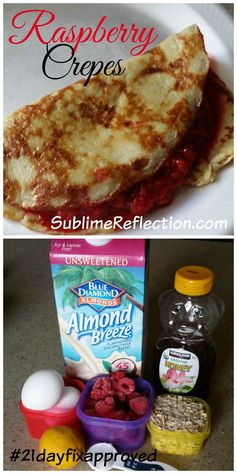 Clean Eating Raspberry Crepes