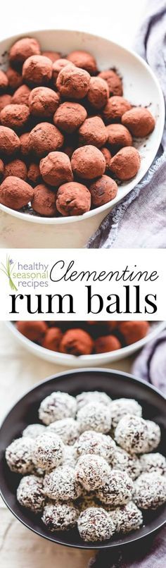 Clementine rum balls