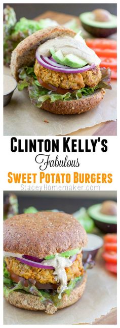 Clinton Kelly's Fabulous Sweet Potato Burgers