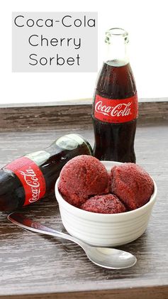 Coca-Cola Cherry Sorbet- No Machine Needed