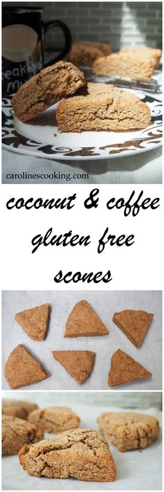 Coconut & coffee gluten free scones #SundaySupper