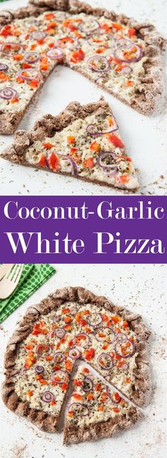 Coconut and Garlic White Pizza