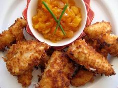 Coconut Chicken With Chilli Apricot Chutney