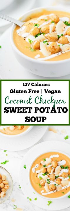 Coconut Chickpea Sweet Potato Soup