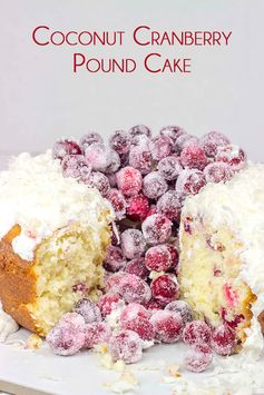 Coconut Cranberry Pound Cake