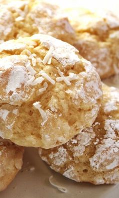 Coconut Crinkle Cookies