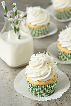 Coconut Cupcakes with Lime Buttercream