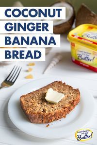 Coconut Ginger Banana Bread