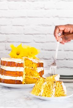 Coconut Mango Cake With A Coconut Caramel Drizzle – Sierra Leone Flavours