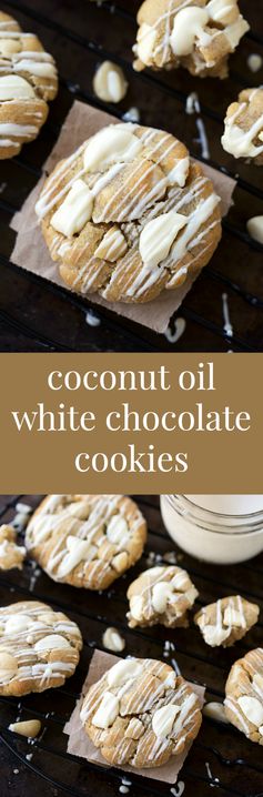 Coconut Oil White Chocolate Macadamia Nut Cookies