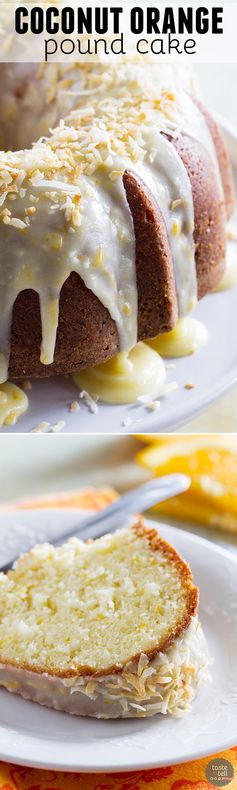 Coconut Orange Pound Cake