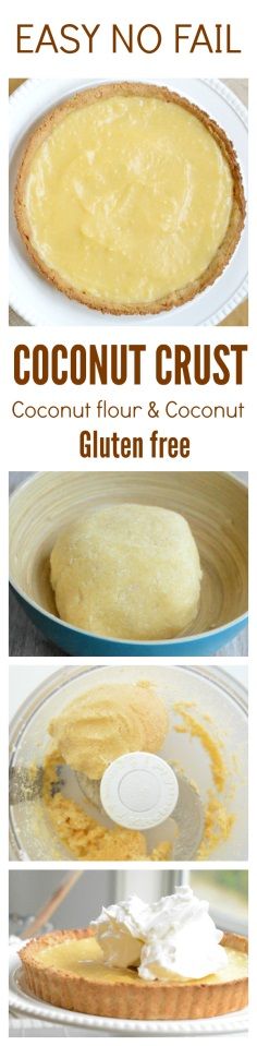 Coconut Pie Crust | Grain free pie crust