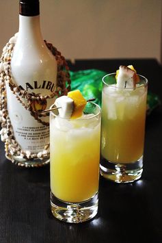 Coconut Pineapple Rum Drink