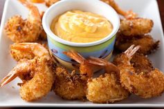 Coconut Shrimp Poppers with Chili Mango Cream