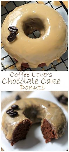 Coffee Lovers Chocolate Cake Donuts