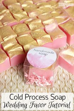 Cold Process Soap Wedding Favor Tutorial + Free Printable