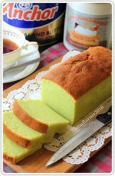 Condensed Milk PANDAN POUND CAKE 5 Bahan Yummy