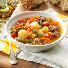 Contest-Winning Hearty Hamburger Soup