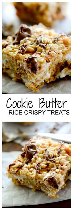 Cookie Butter Rice Krispy Treats