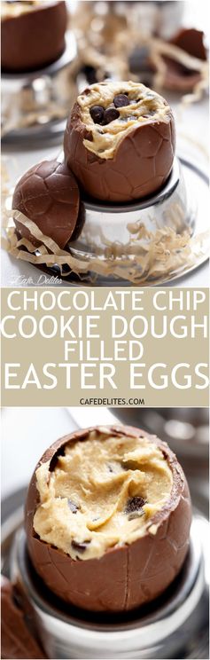 Cookie Dough Filled Easter Eggs