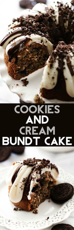 Cookies and Cream Bundt Cake