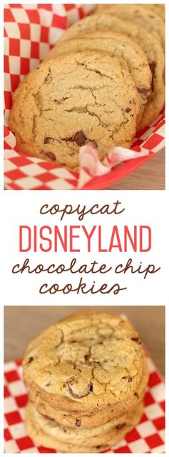 Copycat Minnie Mouse Disneyland Chocolate Chip Cookies