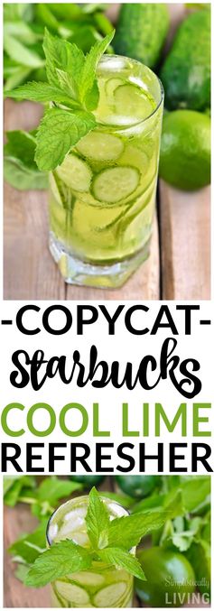 Copycat Starbucks Cool Lime Refresher