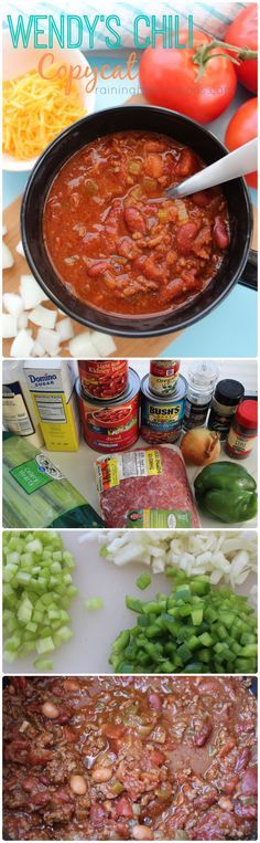 Copycat Wendy’s Chili