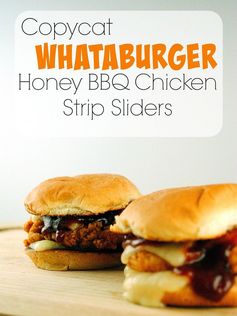 Copycat Whataburger Honey BBQ Chicken Strip Sliders