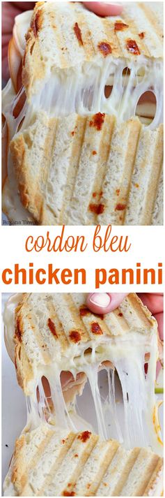 Cordon bleu chicken panini