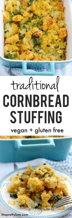 Cornbread Stuffing (Vegan, Gluten Free