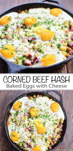 Corned Beef Hash Baked Eggs