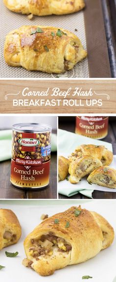 Corned Beef Hash Breakfast Roll-ups