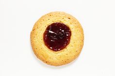 Cornmeal and Cherry Thumbprint Cookies