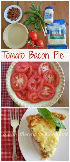 Country Tomato & Bacon Pie