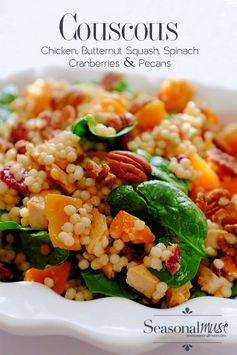 Couscous with Chicken, Butternut Squash & Spinach