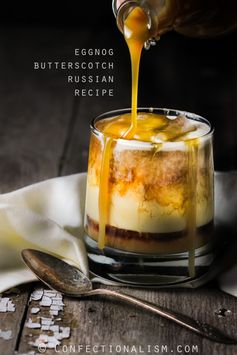 Cozy Eggnog Butterscotch Russian Cocktail