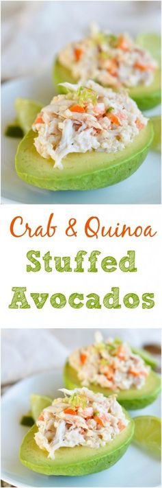 Crab and Quinoa Salad Stuffed Avocados