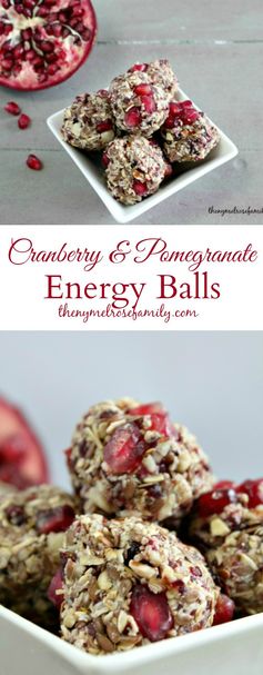 Cranberry & Pomegranate Energy Balls