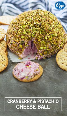 Cranberry and Pistachio Cheese Ball