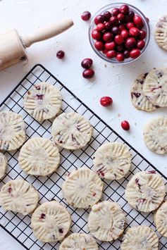 Cranberry and Walnut Pennsylvania Sand Tart Cookies