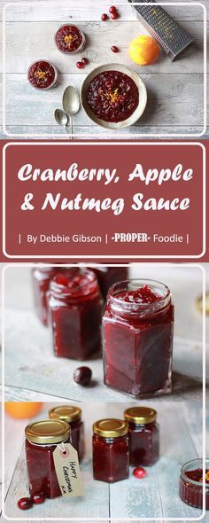 Cranberry, Apple and Nutmeg Sauce