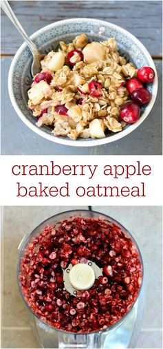 Cranberry Apple Baked Oatmeal