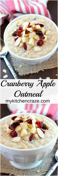 Cranberry Apple Oatmeal