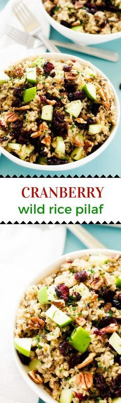 Cranberry Apple Wild Rice Pilaf