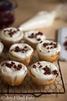 Cranberry Bliss Cupcakes – Low Carb, Sugar Free, THM S