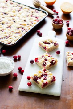 Cranberry Cheesecake Shortbread Bars